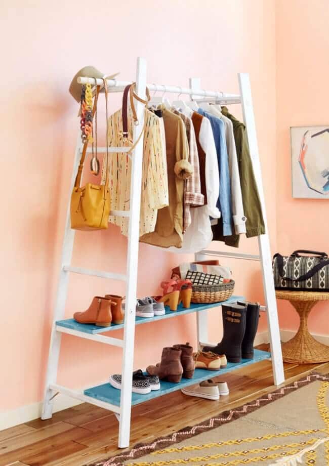 DIY clothing rack