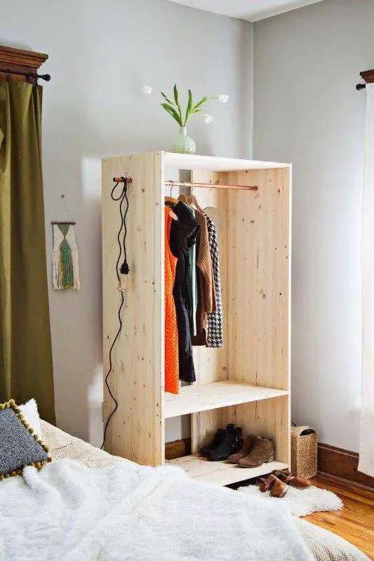 DIY clothing rack