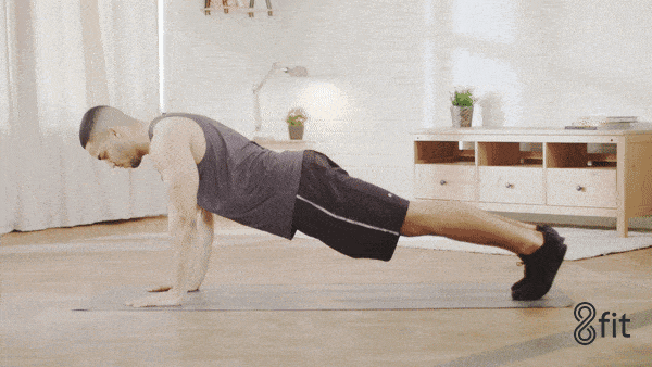 Fitness Push Up GIF by 8fit - Find & Share on GIPHY