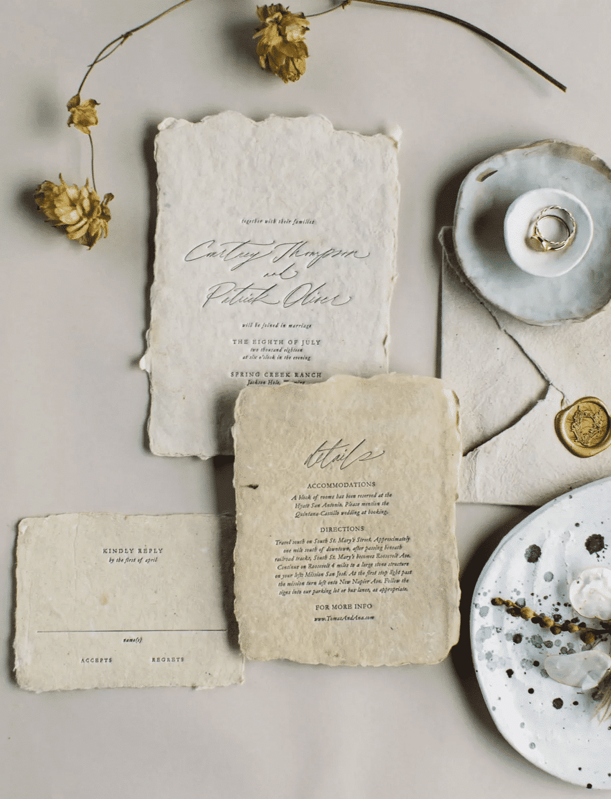 DIY Indie Wedding Invitations