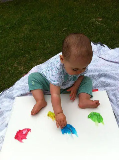 Edible Finger Paint - Laughing Kids Learn | Edible finger paints, Toddler activities, Kids playing