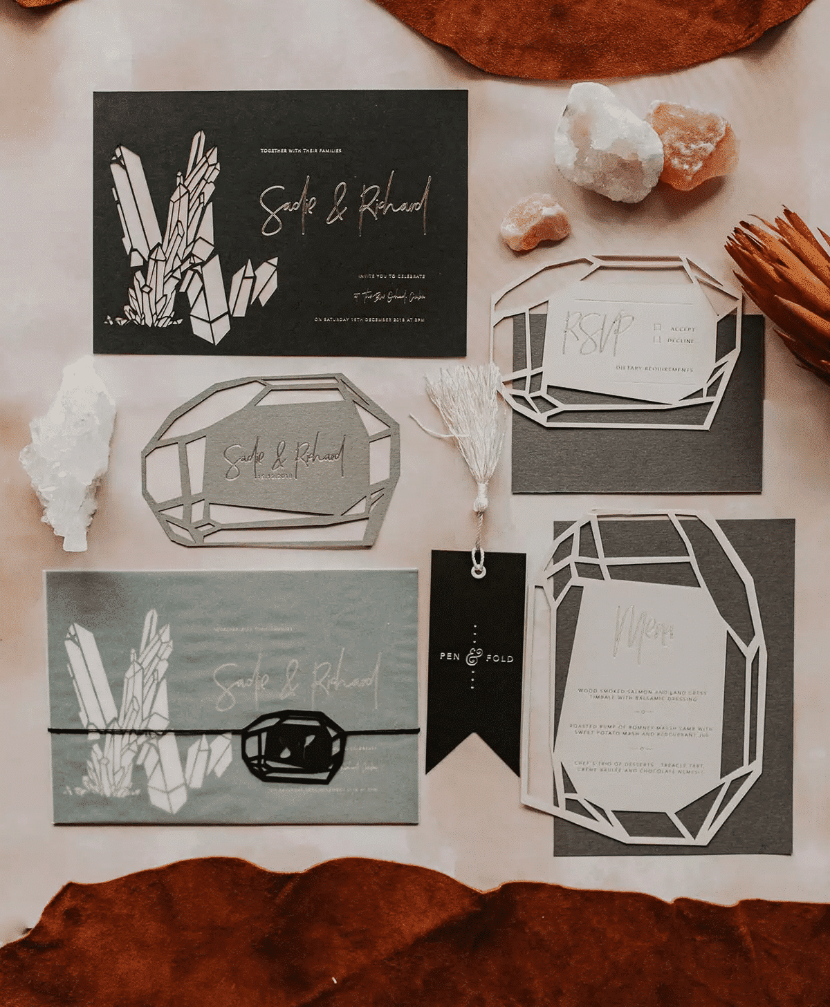 DIY Indie Wedding Invitations