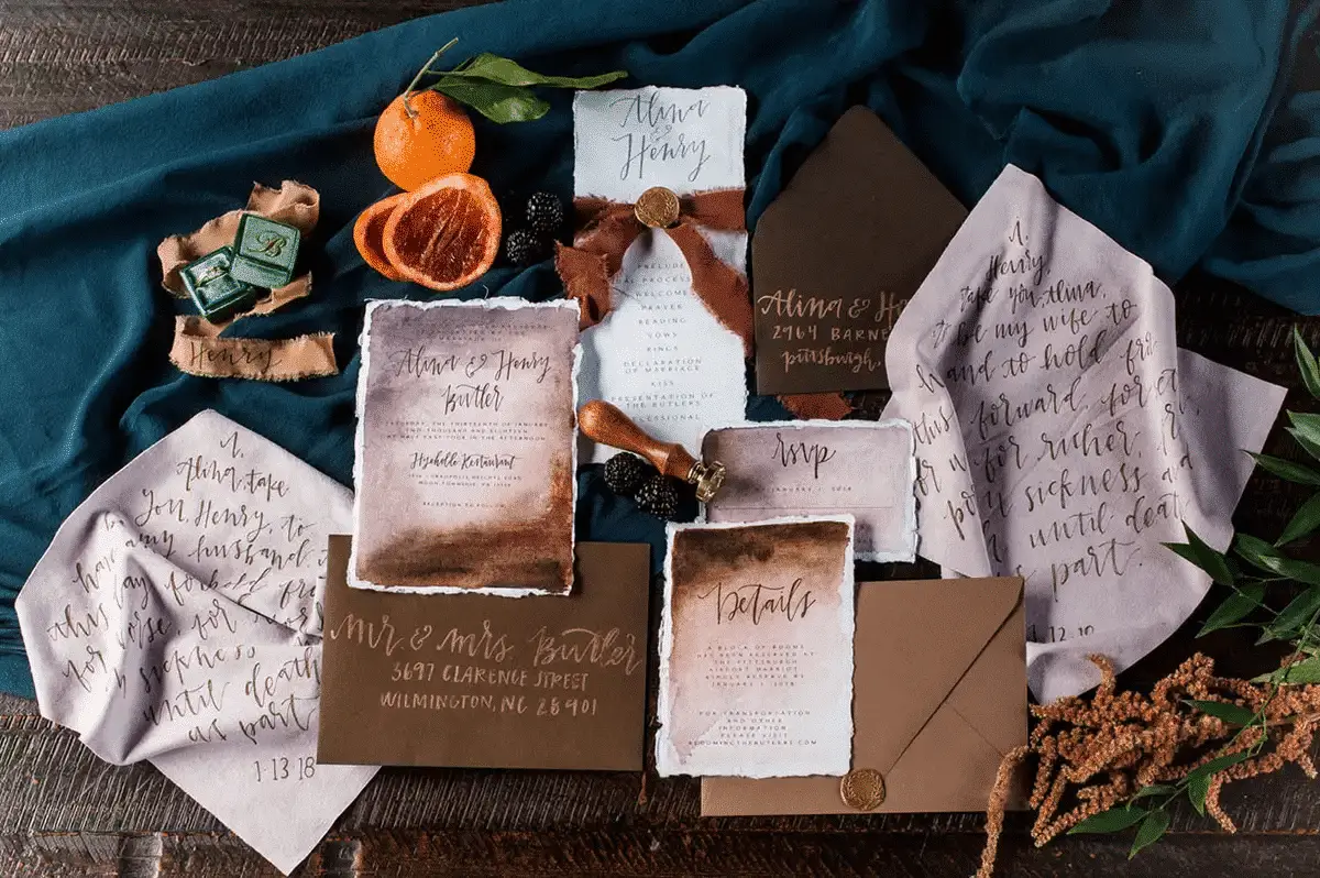 DIY Indie Wedding Invitations