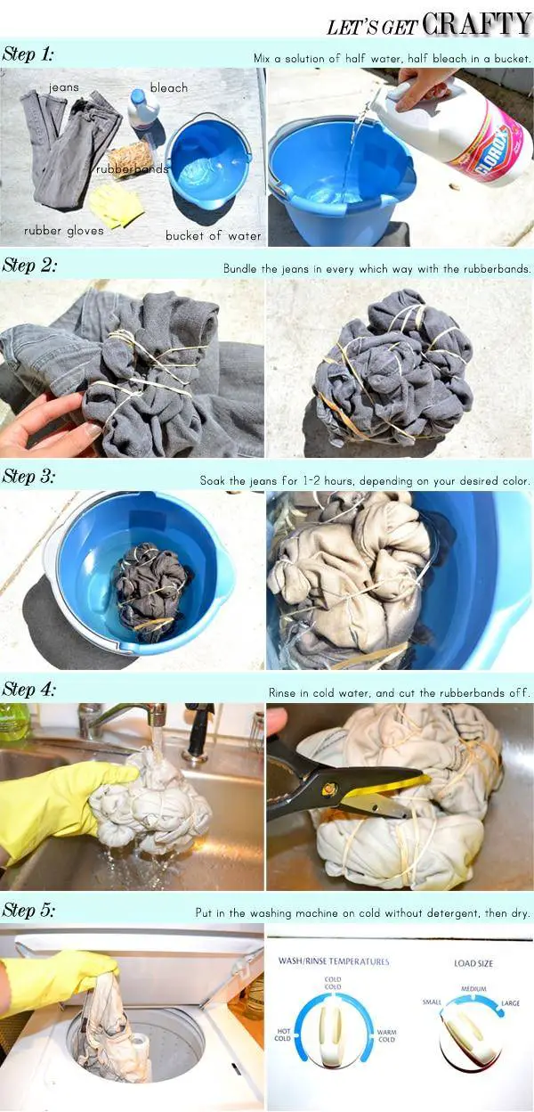 how to bleach tie dye