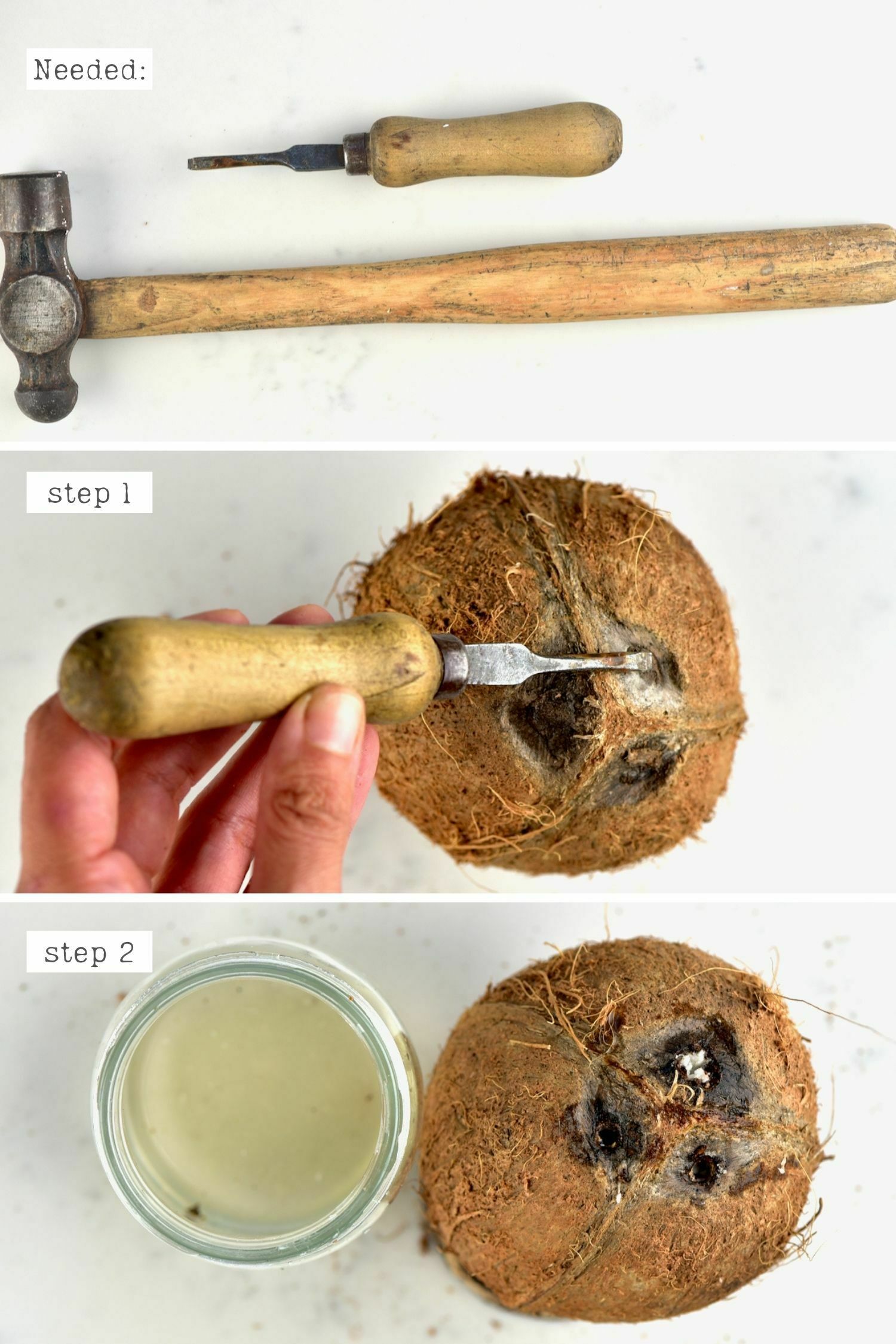 how to open a coconut