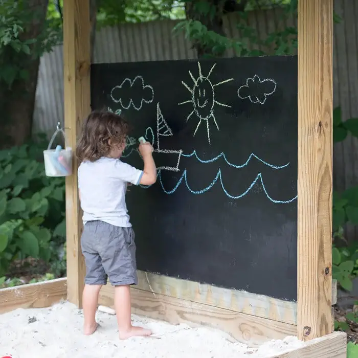 DIY Outdoor Chalkboard