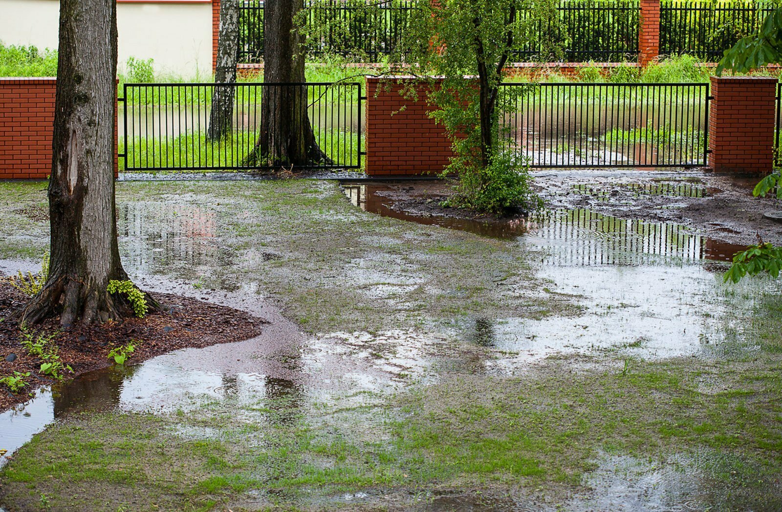 how to stop garden flooding