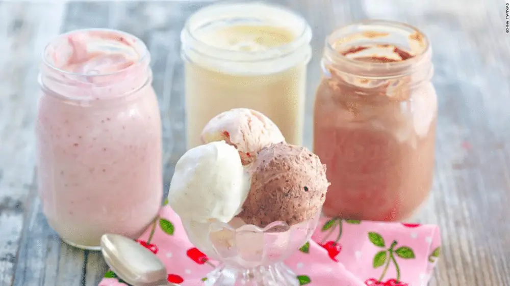 mason jar ice cream