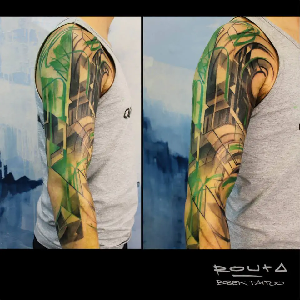 half sleeve tattoo