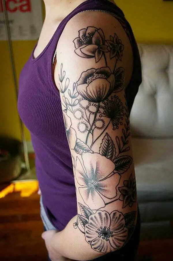 half sleeve tattoo