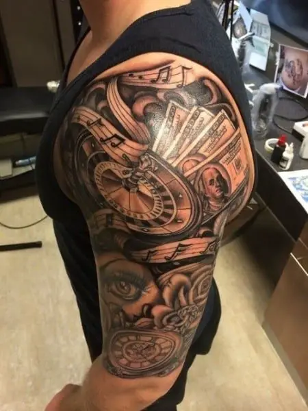 half sleeve tattoo