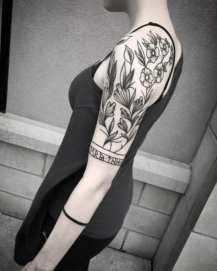 half sleeve tattoo