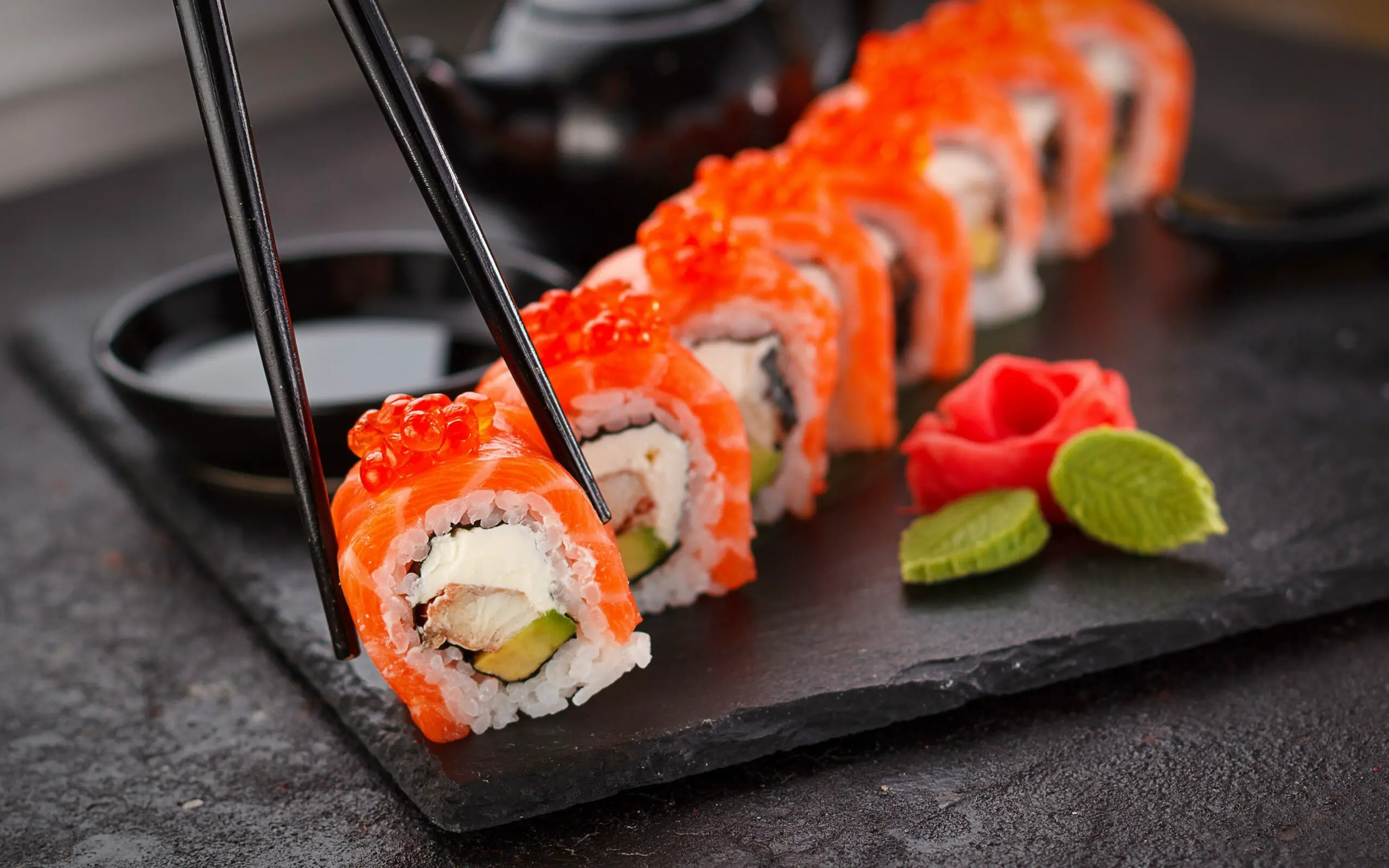 sushi, japanese, plate