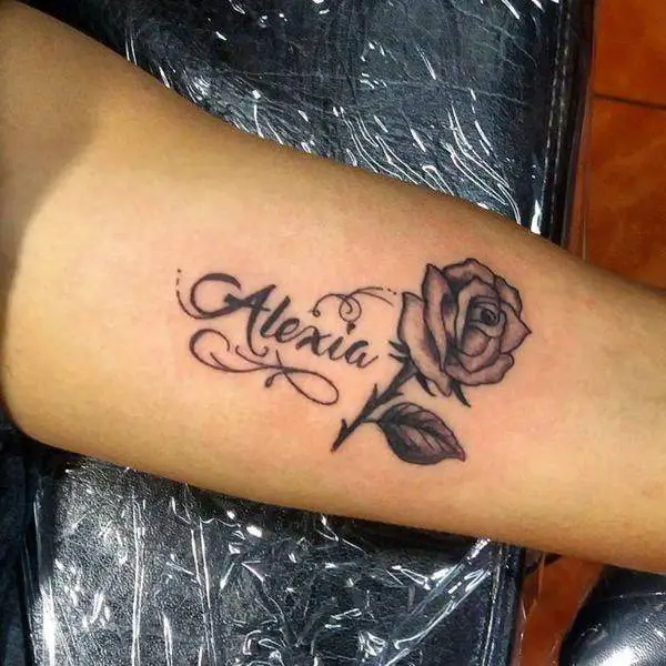 traditional rose tattoo