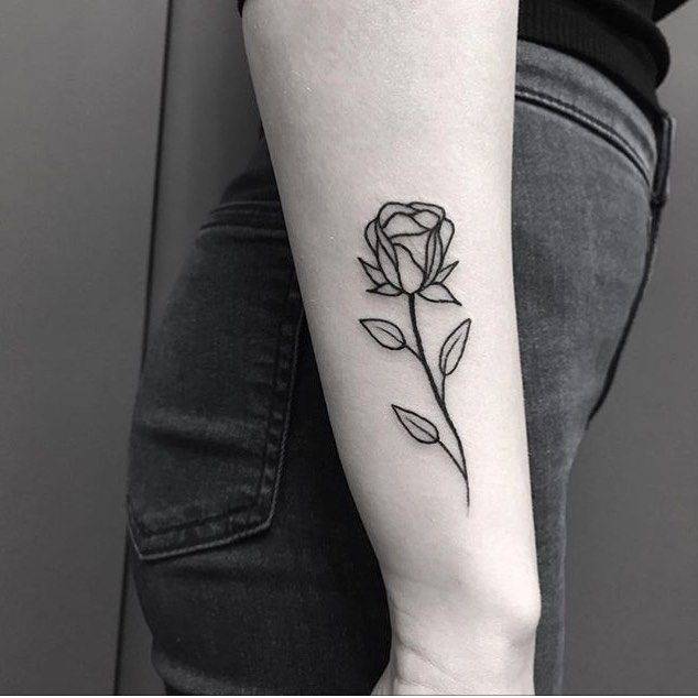 traditional rose tattoo