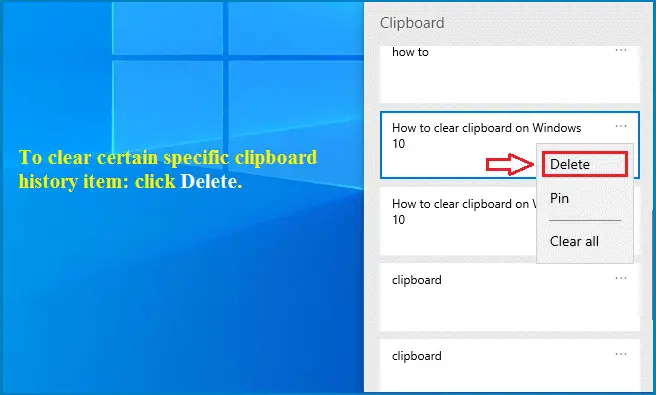 how to clear clipboard