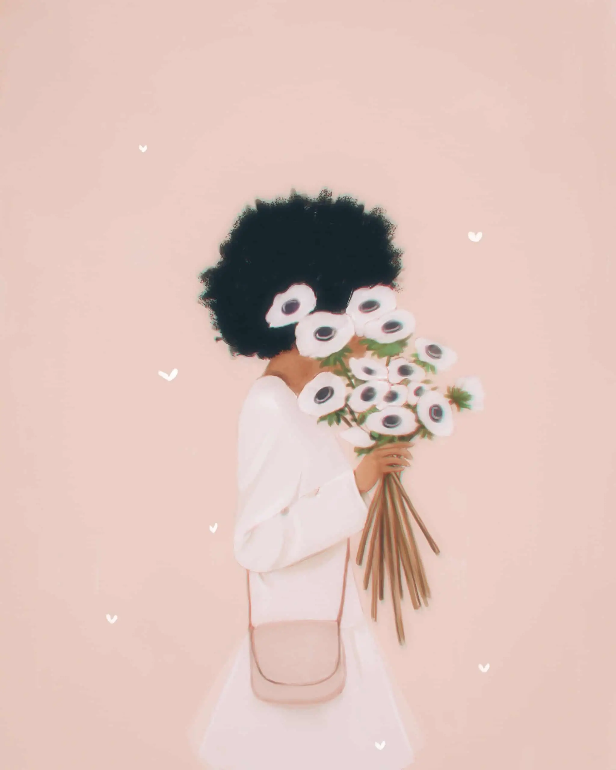 woman, flowers, fashion