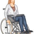 women, wheel chair, chair