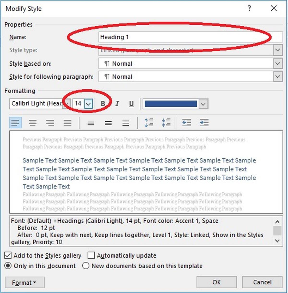 how to have different headers in word