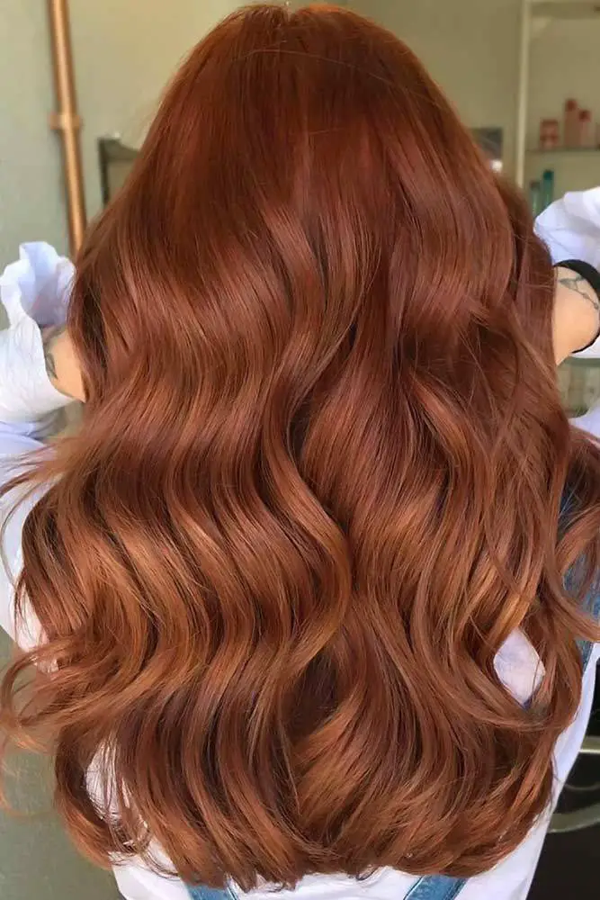 red-brown hair