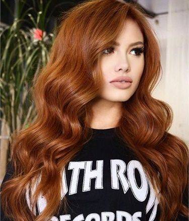 red-brown hair