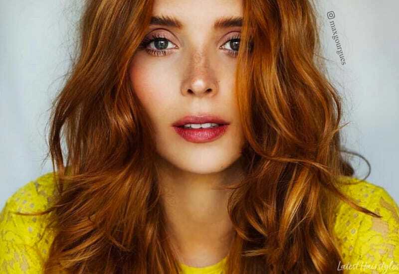 red-brown hair