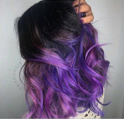 purple ombre hair