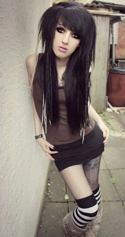 long black hair