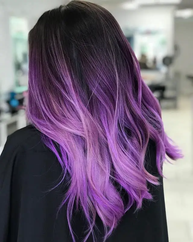 purple ombre hair