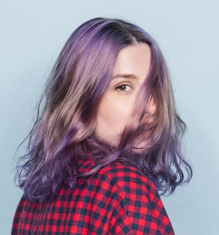 purple ombre hair