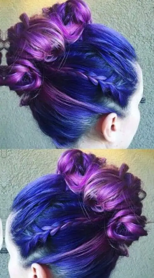 purple ombre hair