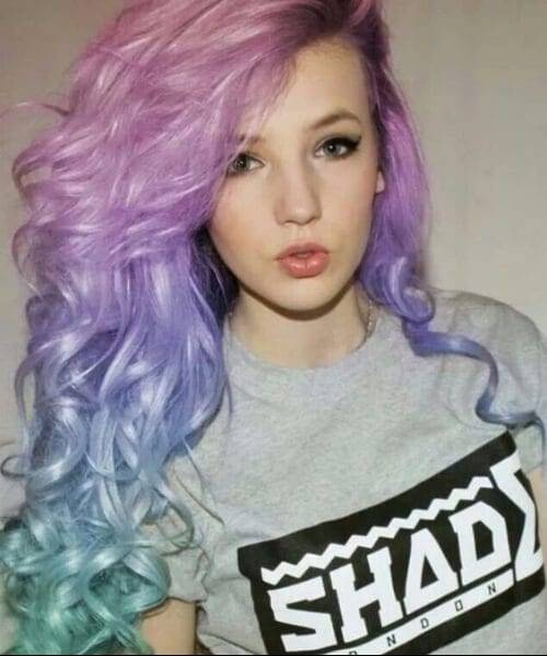 purple ombre hair