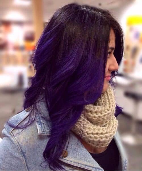 purple ombre hair