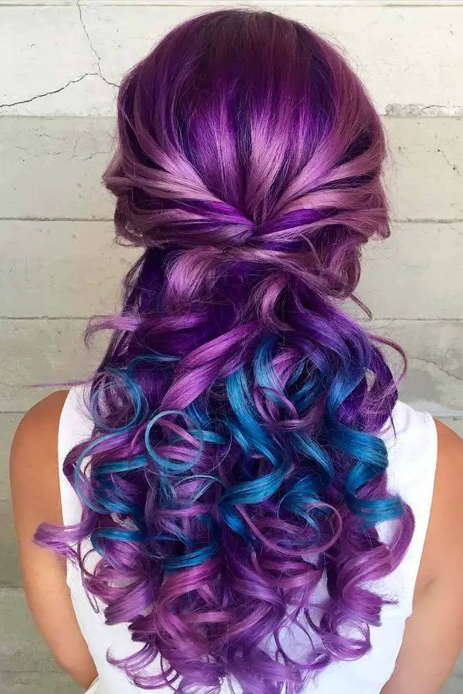 purple ombre hair