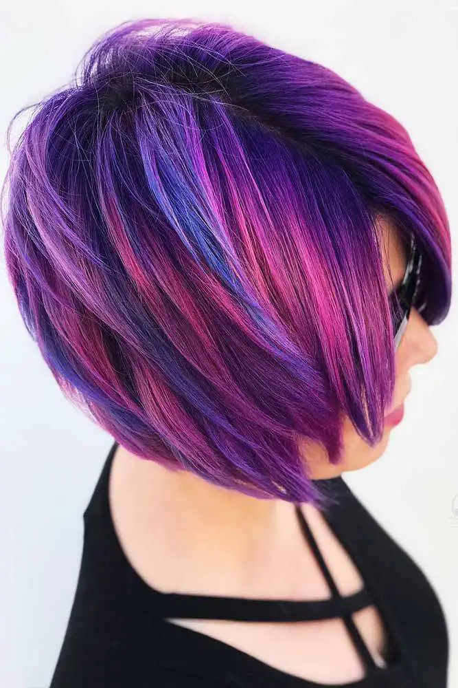 purple ombre hair