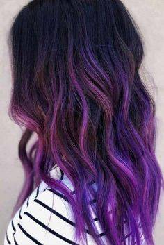 purple ombre hair