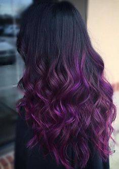 purple ombre hair