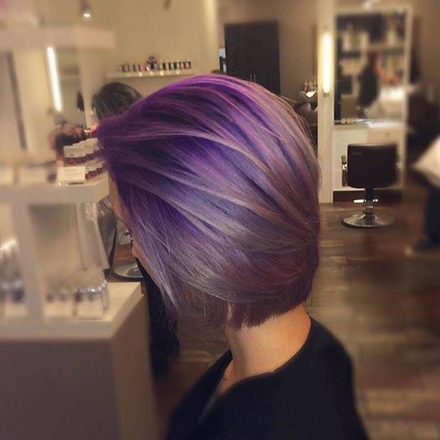 purple ombre hair