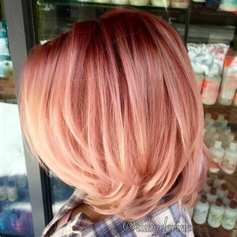 rose gold hair color