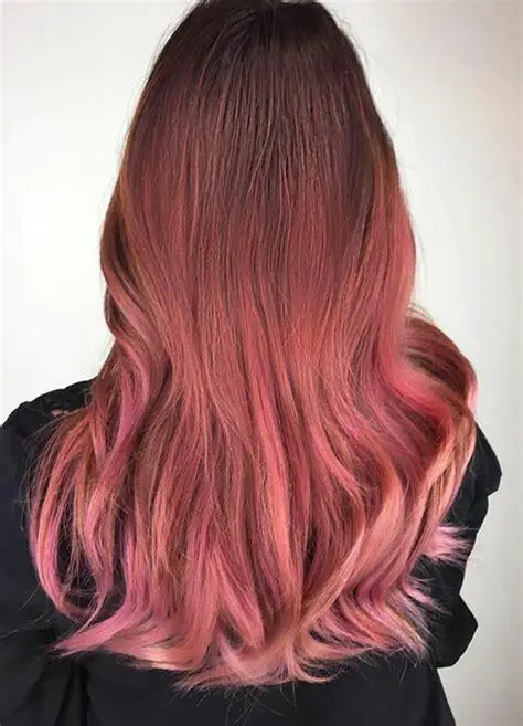 rose gold hair color