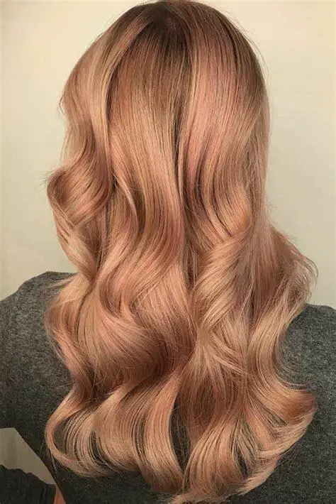 rose gold hair color