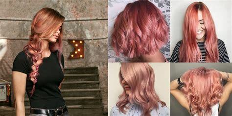 rose gold hair color