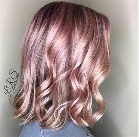 rose gold hair color