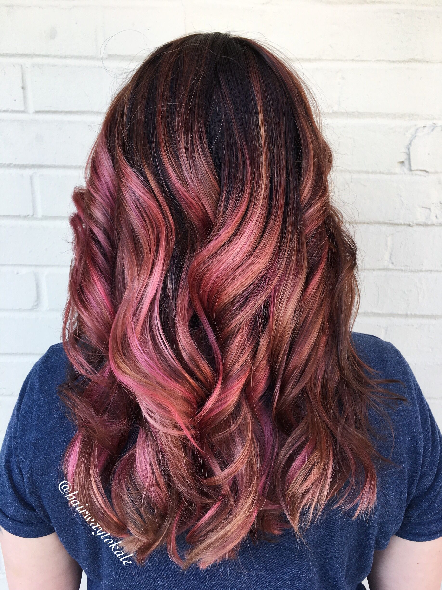 rose gold hair color