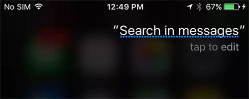 how to search text on iphone