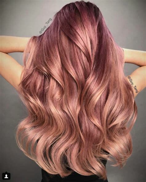 rose gold hair color