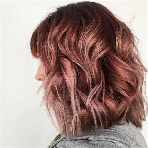 rose gold hair color