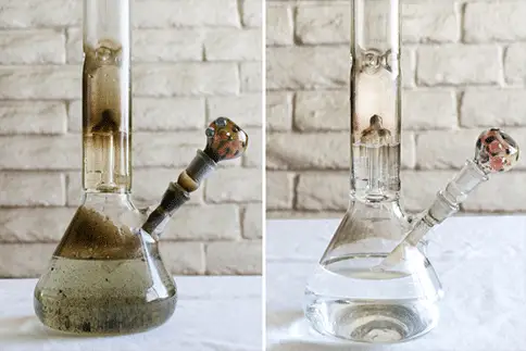 how to clean a glass pipe