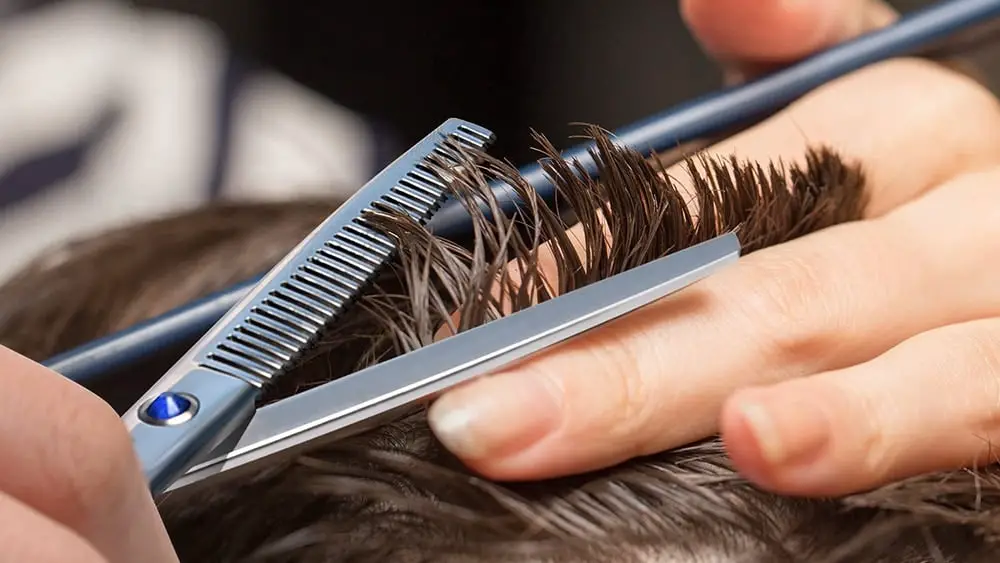 how to use thinning shears