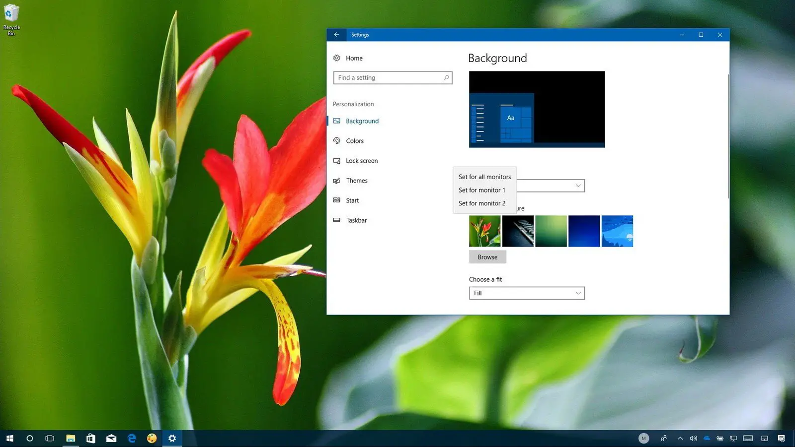 How to have Different Wallpapers on Different Monitors Windows 10